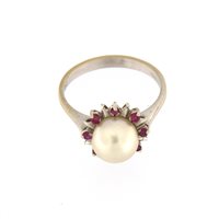 Ringe Goldside Dame in Weißgold Rubino AN.GS0017 - AN.GS0017